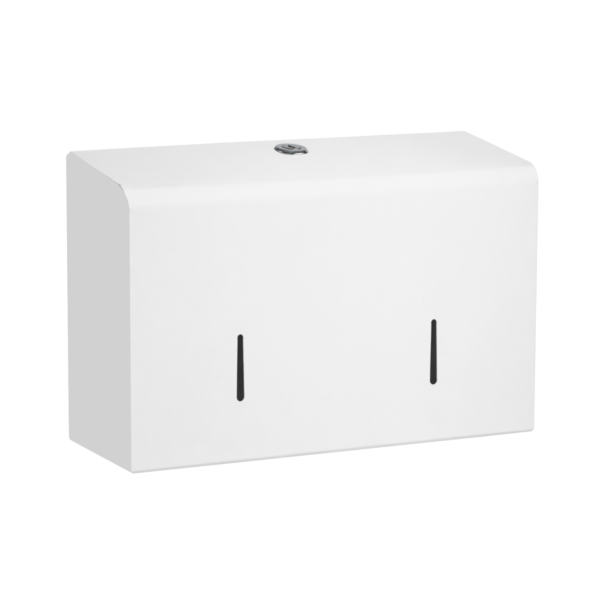 Toalettpappershållare mini jumbo i stål för 2 mini jumbo rullar