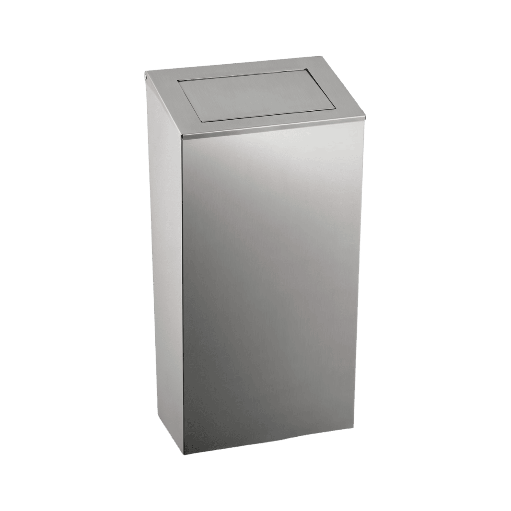 Affaldsbeholder i stål m. push låg - 50L