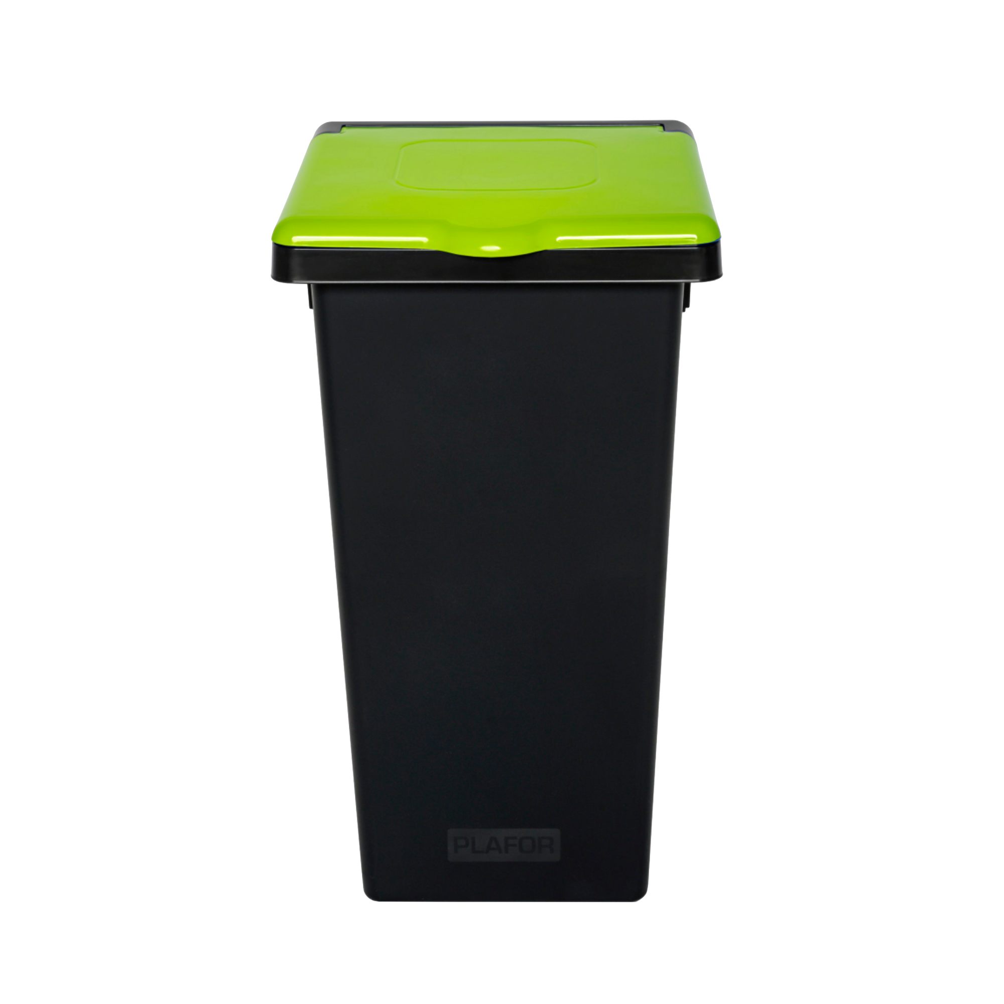 Style affaldsspand med låg i grøn/lime, 53 liter – elegant og funktionel affaldssortering, hvor låget kan åbnes og lukkes