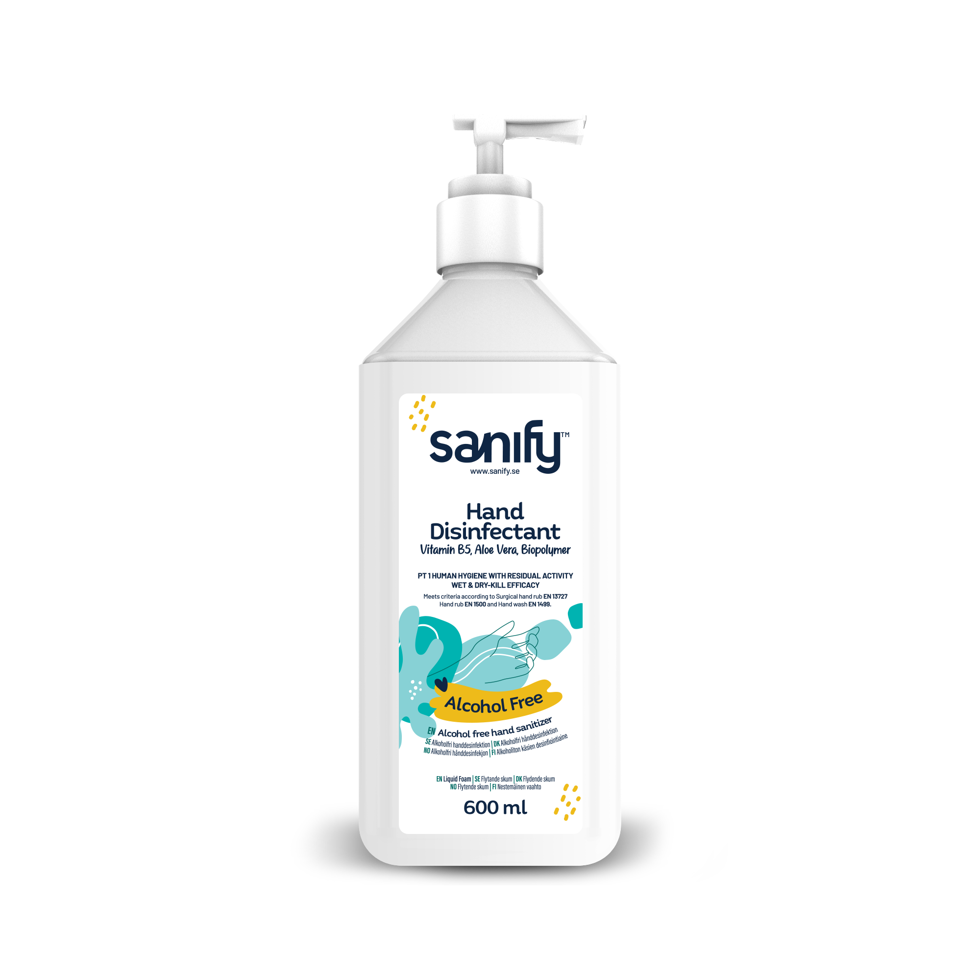 Sanify 600 ml Handdesinfektionsmittel auf Wasserbasis