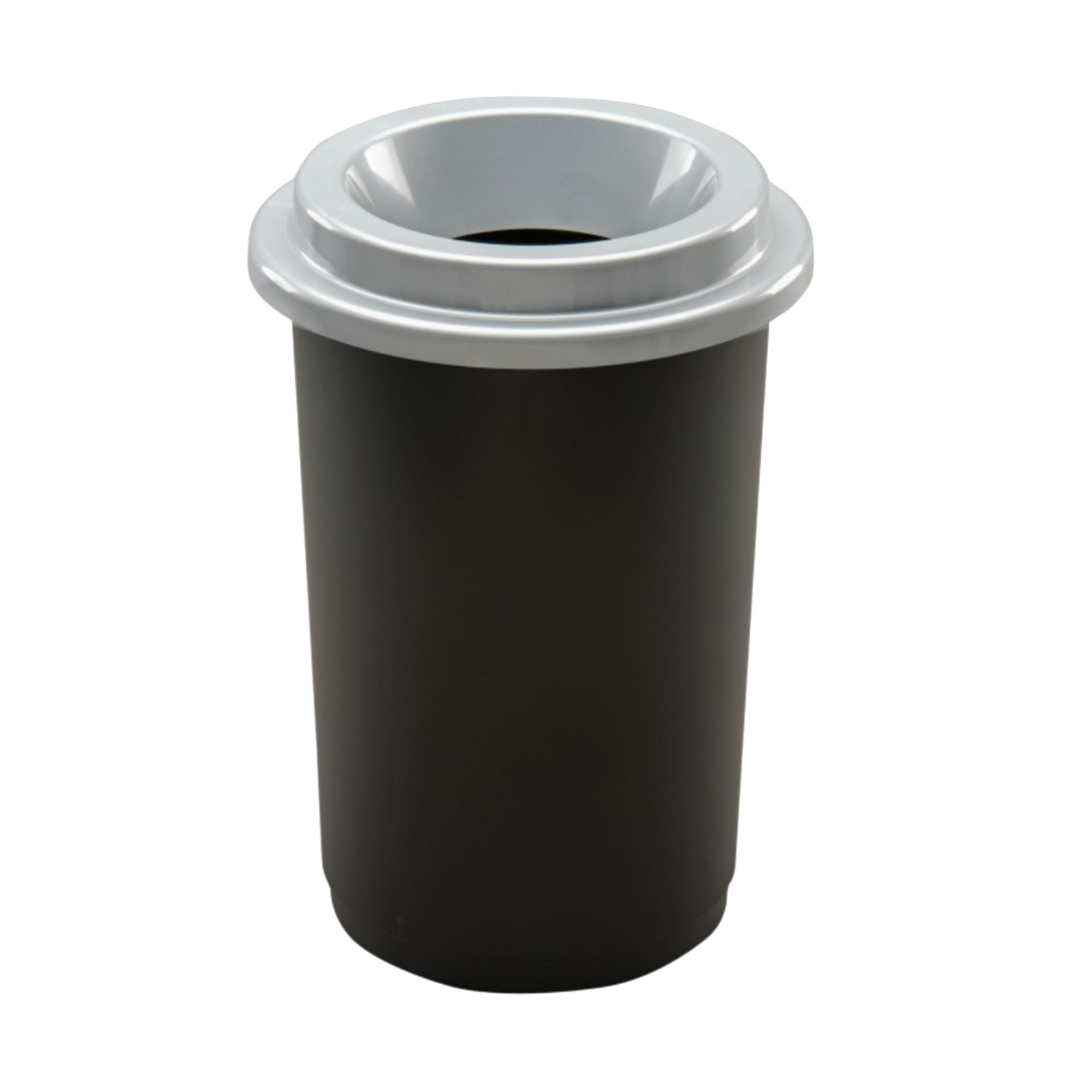 Eco affaldsspand i plastig og med farvet grå top, 50 liter – praktisk og farvekodet affaldssortering.