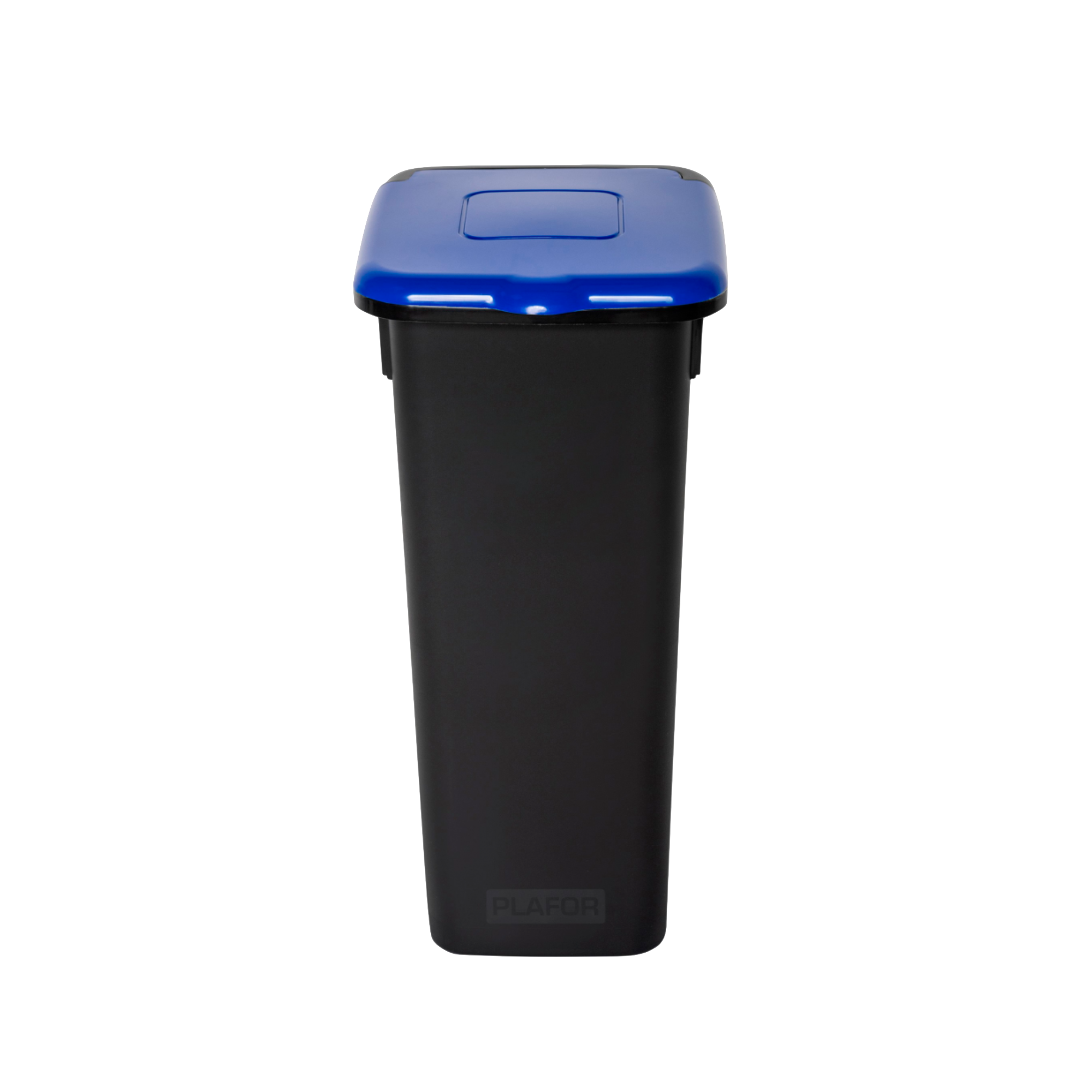 Style affaldsspand med låg i blå, 20 liter – elegant og funktionel affaldssortering, hvor låget kan åbnes og lukkes 