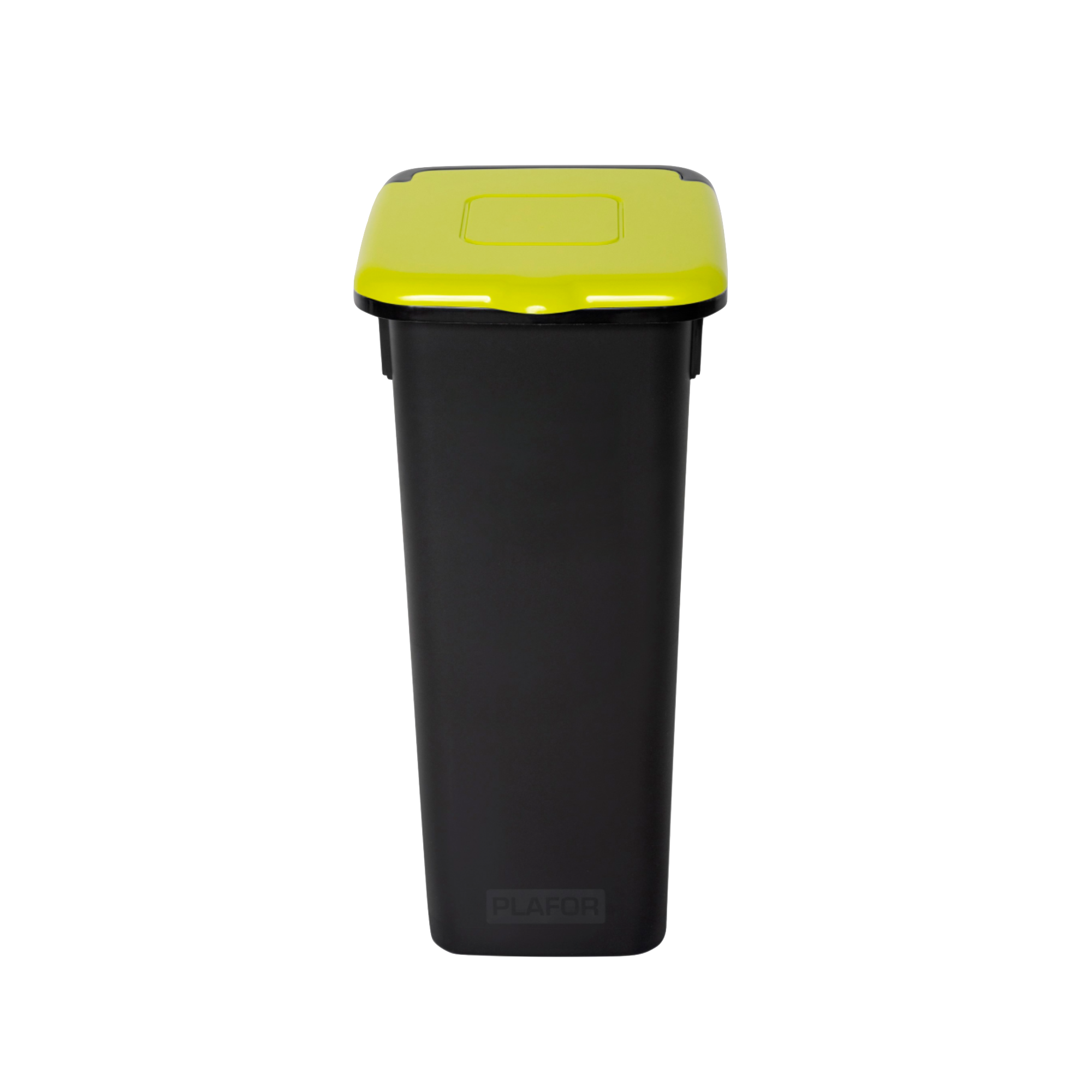 Style affaldsspand med låg i gul/lime, 20 liter – elegant og funktionel affaldssortering, hvor låget kan åbnes og lukkes 
